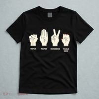 Rock Paper Scissors Table Saw Funny Carpenter Contractor T-Shirt thumb 5
