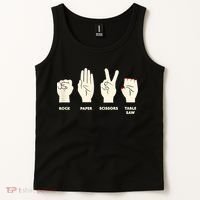 Rock Paper Scissors Table Saw Funny Carpenter Contractor Tank Top thumb 2