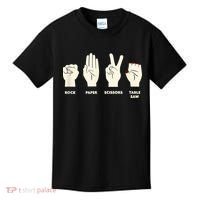 Rock Paper Scissors Table Saw Funny Carpenter Contractor Kids T-Shirt thumb 0
