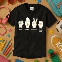 Rock Paper Scissors Table Saw Funny Carpenter Contractor Kids T-Shirt thumb 3