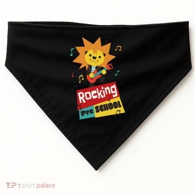 Rocking Pre School Lion Guitar USA-Made Doggie Bandana