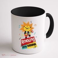 Rocking Pre School Lion Guitar Coffee Mug thumb 1