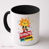 Rocking Pre School Lion Guitar Coffee Mug thumb 0
