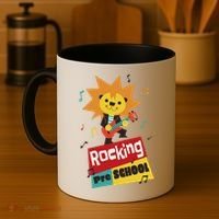 Rocking Pre School Lion Guitar Coffee Mug thumb 4