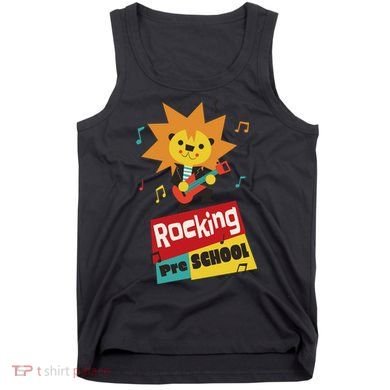 Rocking Pre School Lion Guitar Tank Top