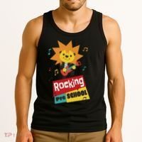 Rocking Pre School Lion Guitar Tank Top thumb 3