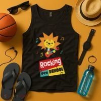 Rocking Pre School Lion Guitar Tank Top thumb 4
