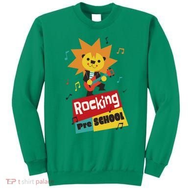 Rocking Pre School Lion Guitar Sweatshirt