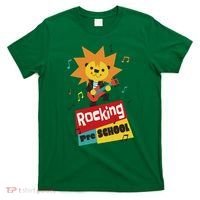 Rocking Pre School Lion Guitar T-Shirt thumb 0