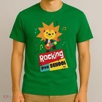 Rocking Pre School Lion Guitar T-Shirt thumb 3