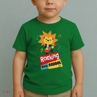 Rocking Pre School Lion Guitar Toddler T-Shirt thumb 2