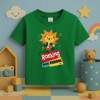 Rocking Pre School Lion Guitar Toddler T-Shirt thumb 3