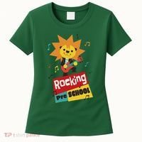 Rocking Pre School Lion Guitar Women's T-Shirt thumb 0
