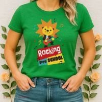 Rocking Pre School Lion Guitar Women's T-Shirt thumb 2