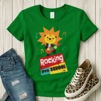 Rocking Pre School Lion Guitar Women's T-Shirt thumb 3