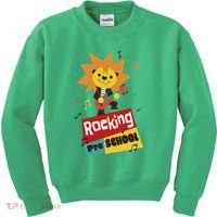 Rocking Pre School Lion Guitar Kids Sweatshirt thumb 0