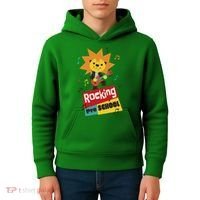 Rocking Pre School Lion Guitar Kids Hoodie thumb 4