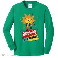 Rocking Pre School Lion Guitar Kids Long Sleeve Shirt thumb 0