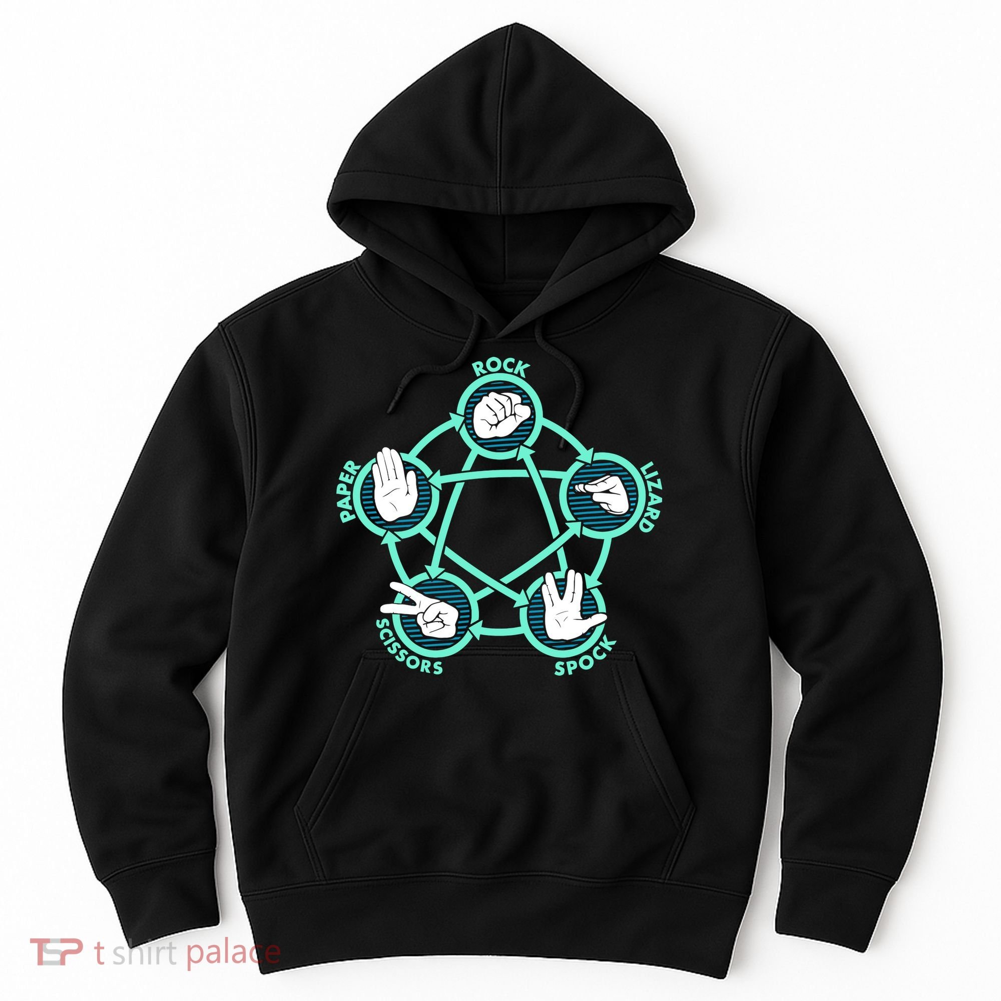 Rock Paper Scissors Spock Lizard Funny Game Hoodie