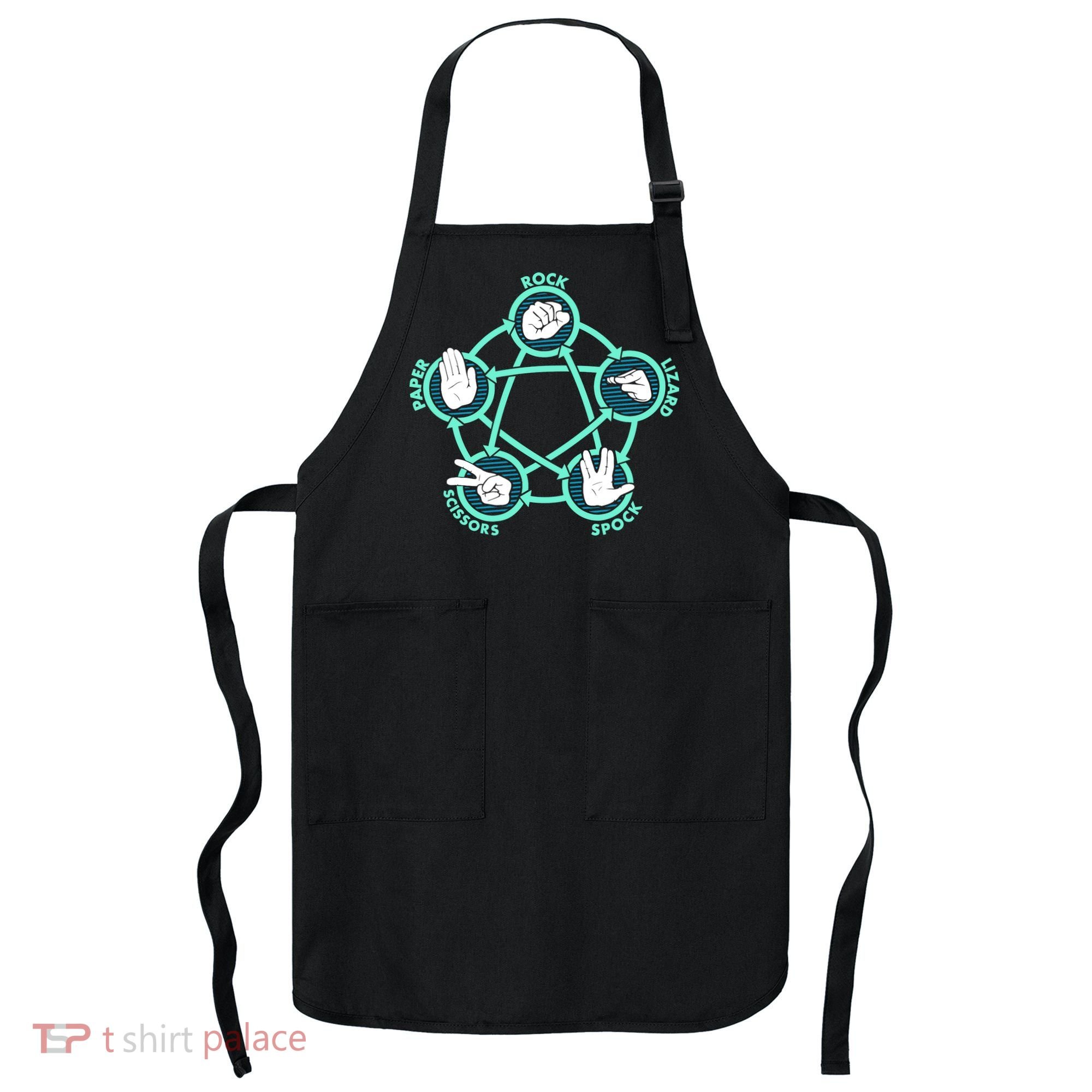 Rock Paper Scissors Spock Lizard Funny Game Apron
