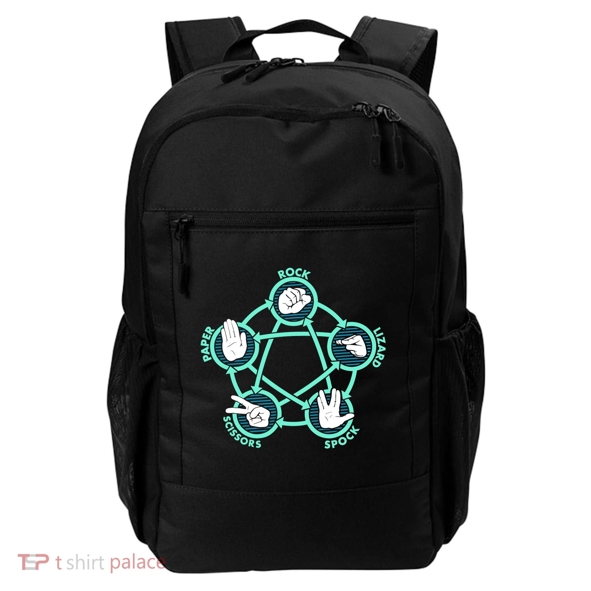 Rock Paper Scissors Spock Lizard Funny Game Backpack