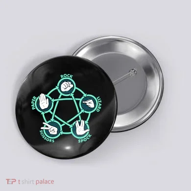 Rock Paper Scissors Spock Lizard Funny Game Button