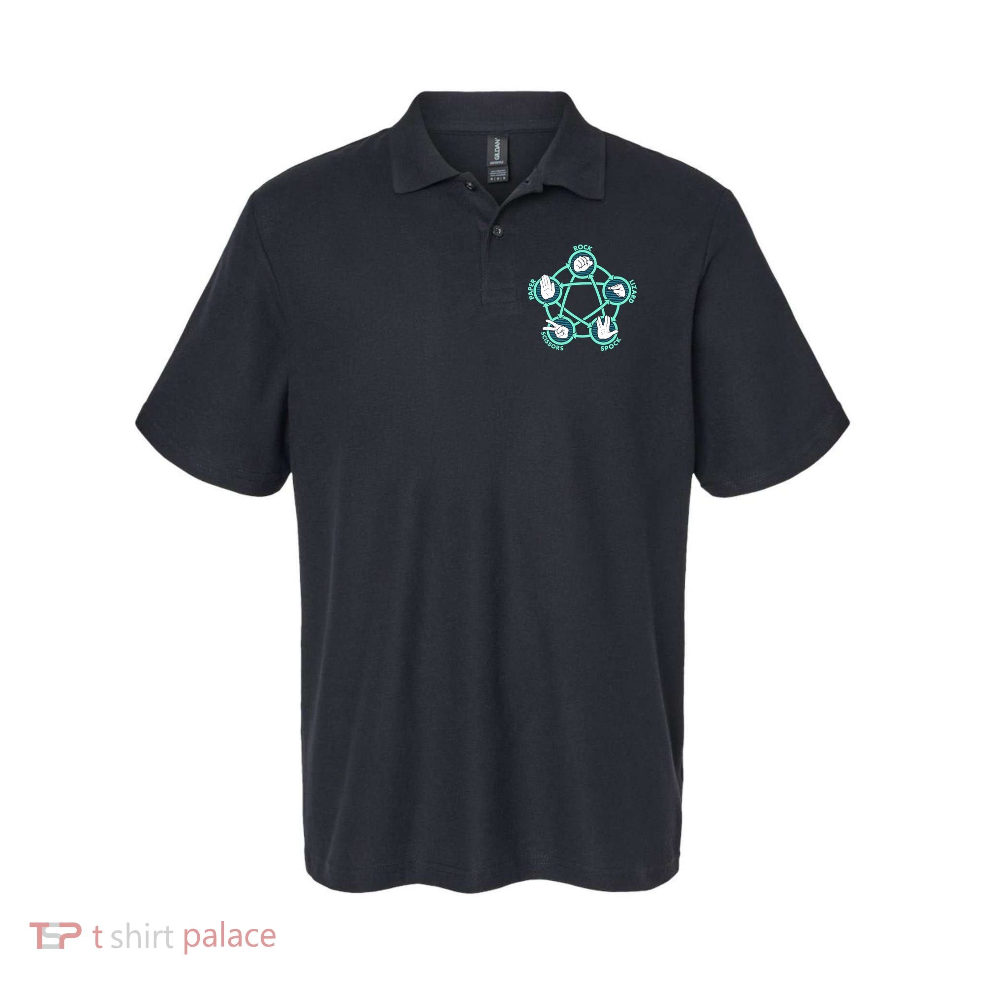 Rock Paper Scissors Spock Lizard Funny Game Polo