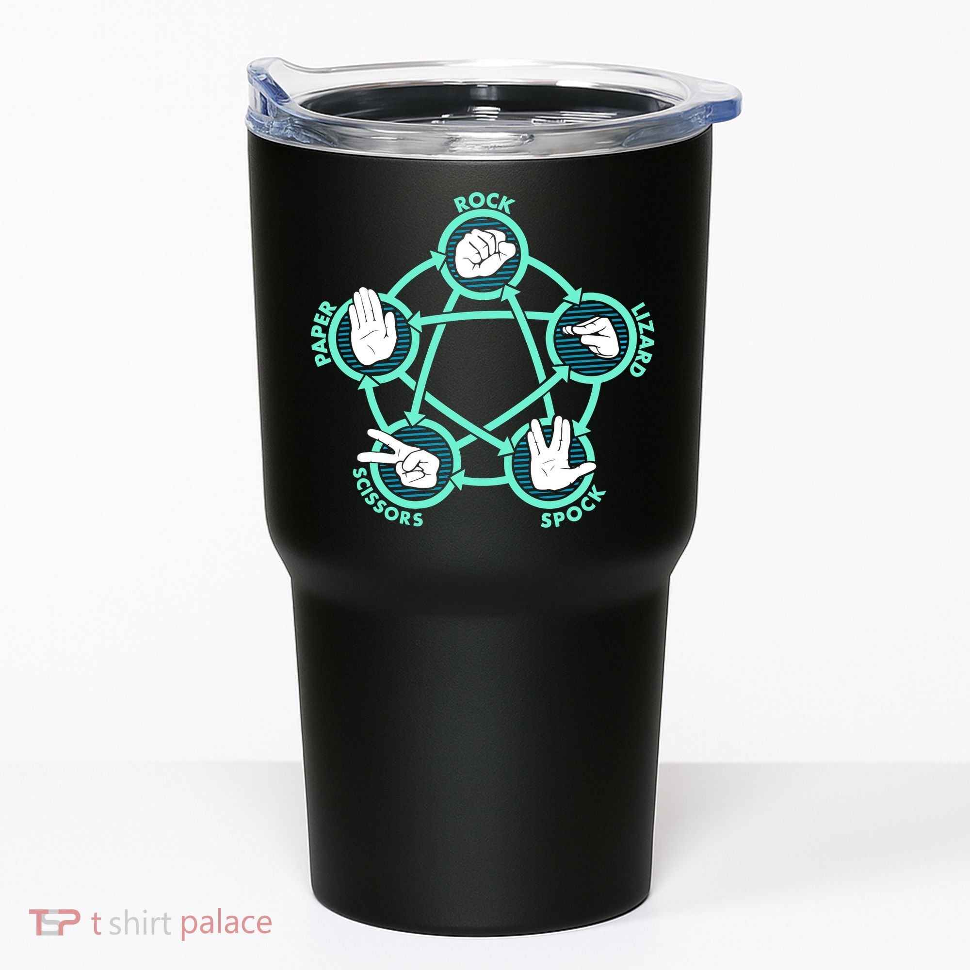 Rock Paper Scissors Spock Lizard Funny Game Tumbler