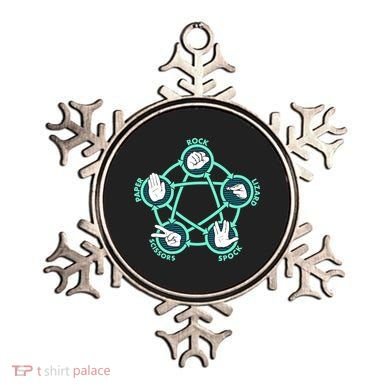 Rock Paper Scissors Spock Lizard Funny Game Ornament