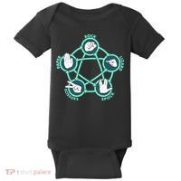 Rock Paper Scissors Spock Lizard Funny Game Baby Bodysuit thumb 0