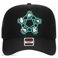 Rock Paper Scissors Spock Lizard Funny Game Hat thumb 0
