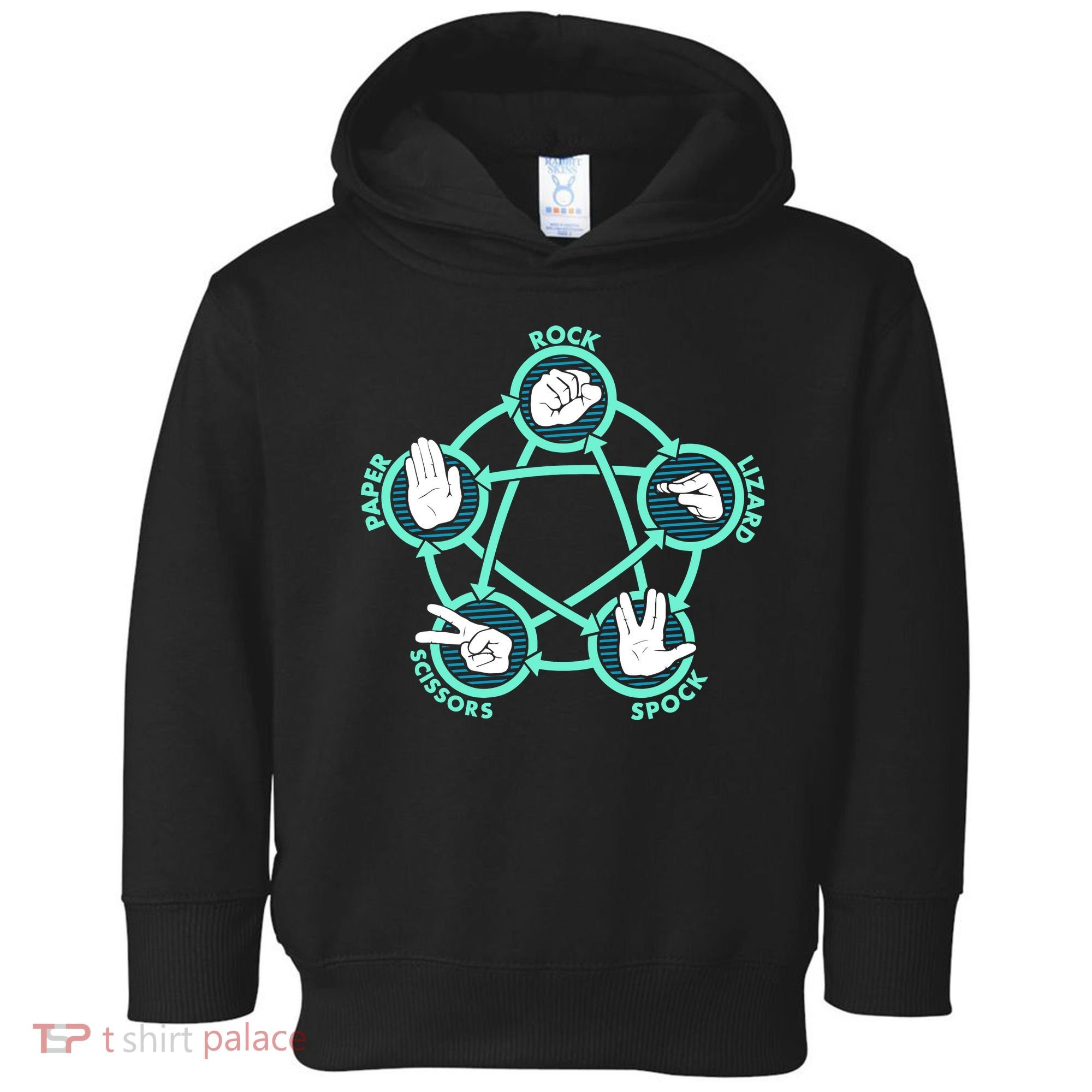 Rock Paper Scissors Spock Lizard Funny Game Toddler Hoodie