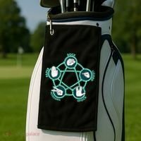 Rock Paper Scissors Spock Lizard Funny Game Golf Towel thumb 2