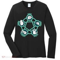 Rock Paper Scissors Spock Lizard Funny Game Women's Long Sleeve Shirt thumb 0