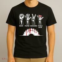 Rock Paper Scissors Table Saw Carpenter Craftsman Woodworker T-Shirt thumb 3