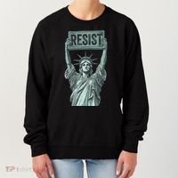 Resist Protest Statue Of Liberty Women's Sweatshirt thumb 0