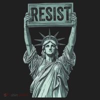 Resist Protest Statue Of Liberty Women's Sweatshirt thumb 2