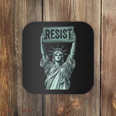 Resist Protest Statue Of Liberty Coaster