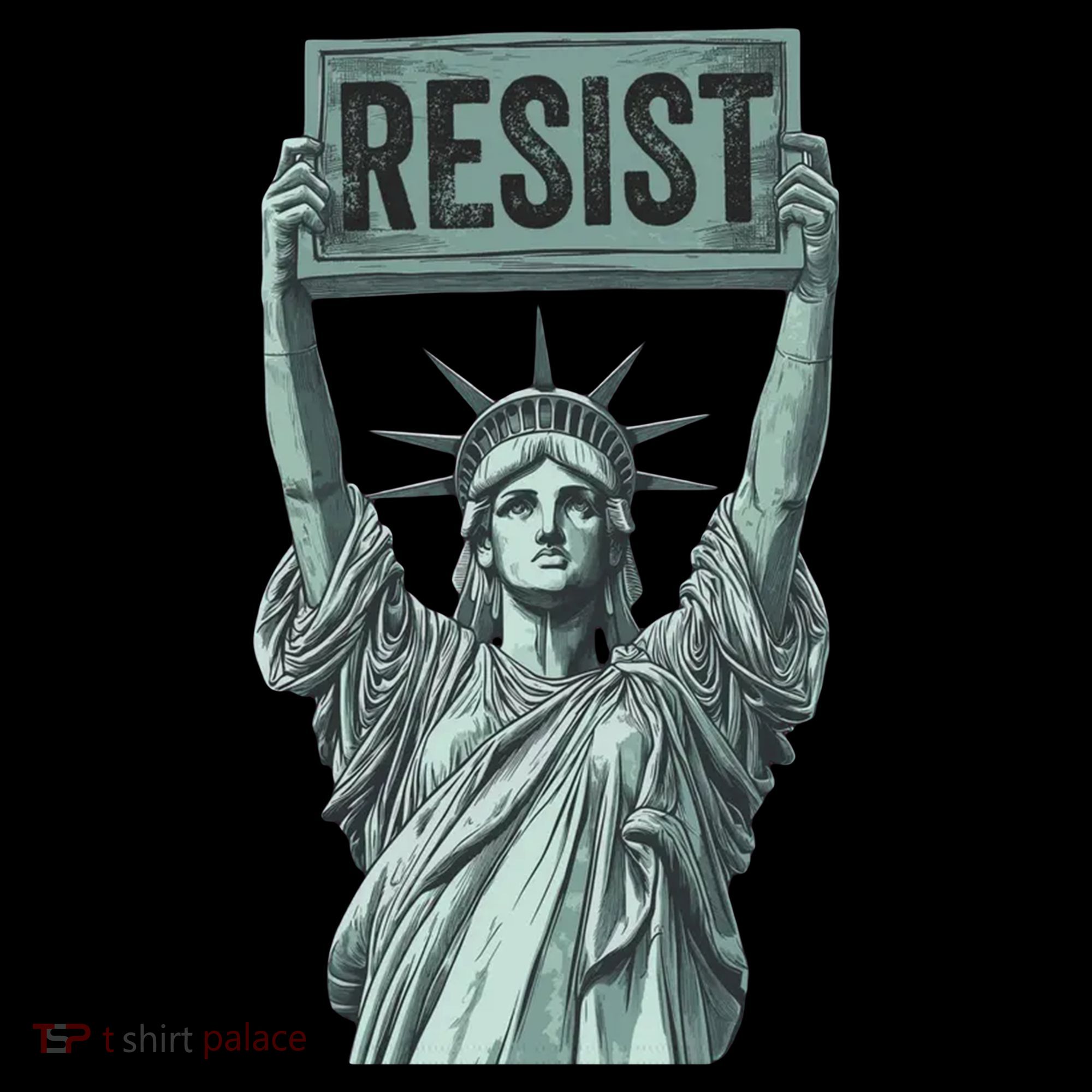 Resist Protest Statue Of Liberty Toddler Hoodie