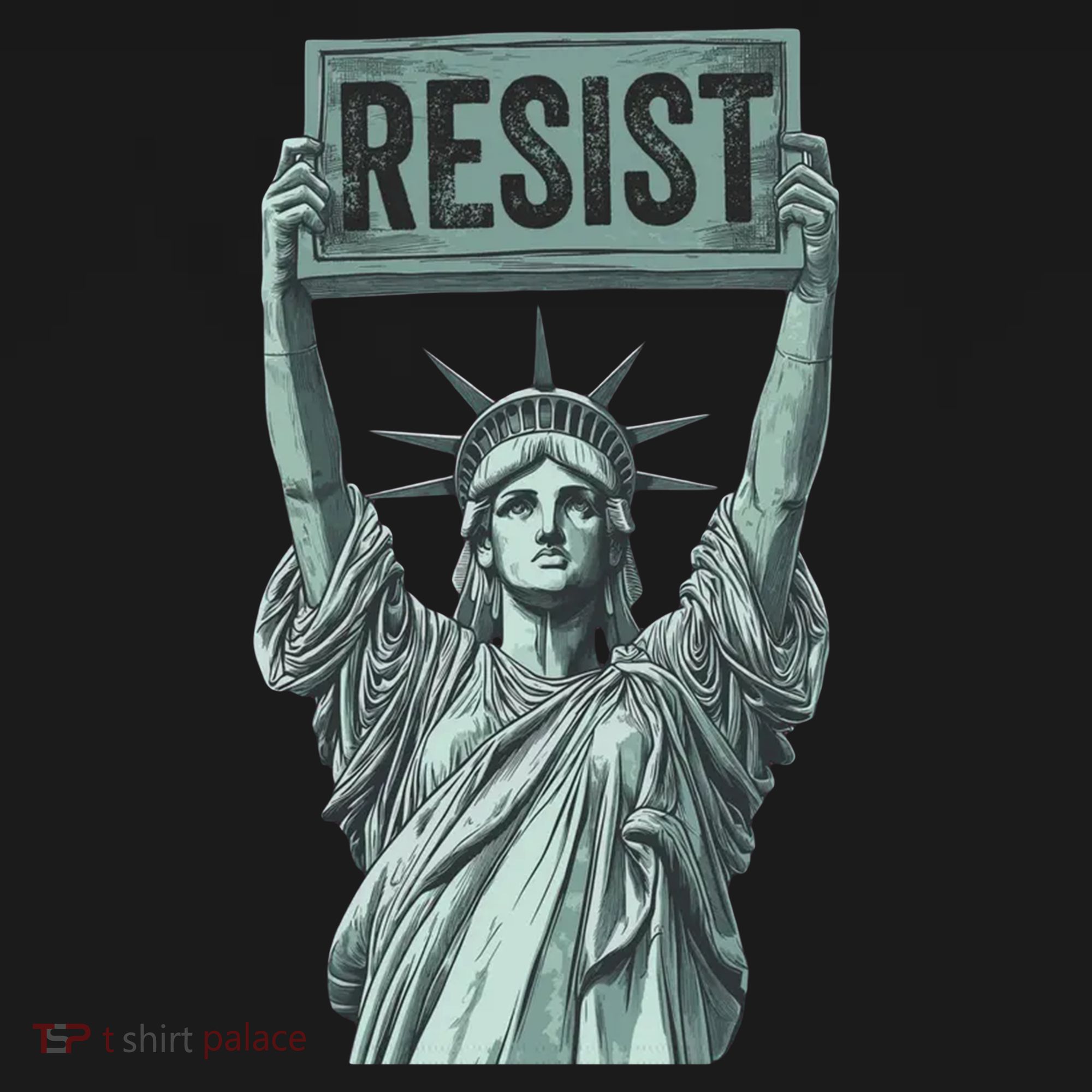 Resist Protest Statue Of Liberty Tote Bag
