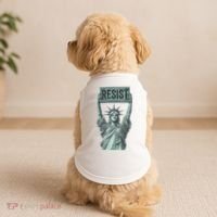 Resist Protest Statue Of Liberty Doggie Tank thumb 2
