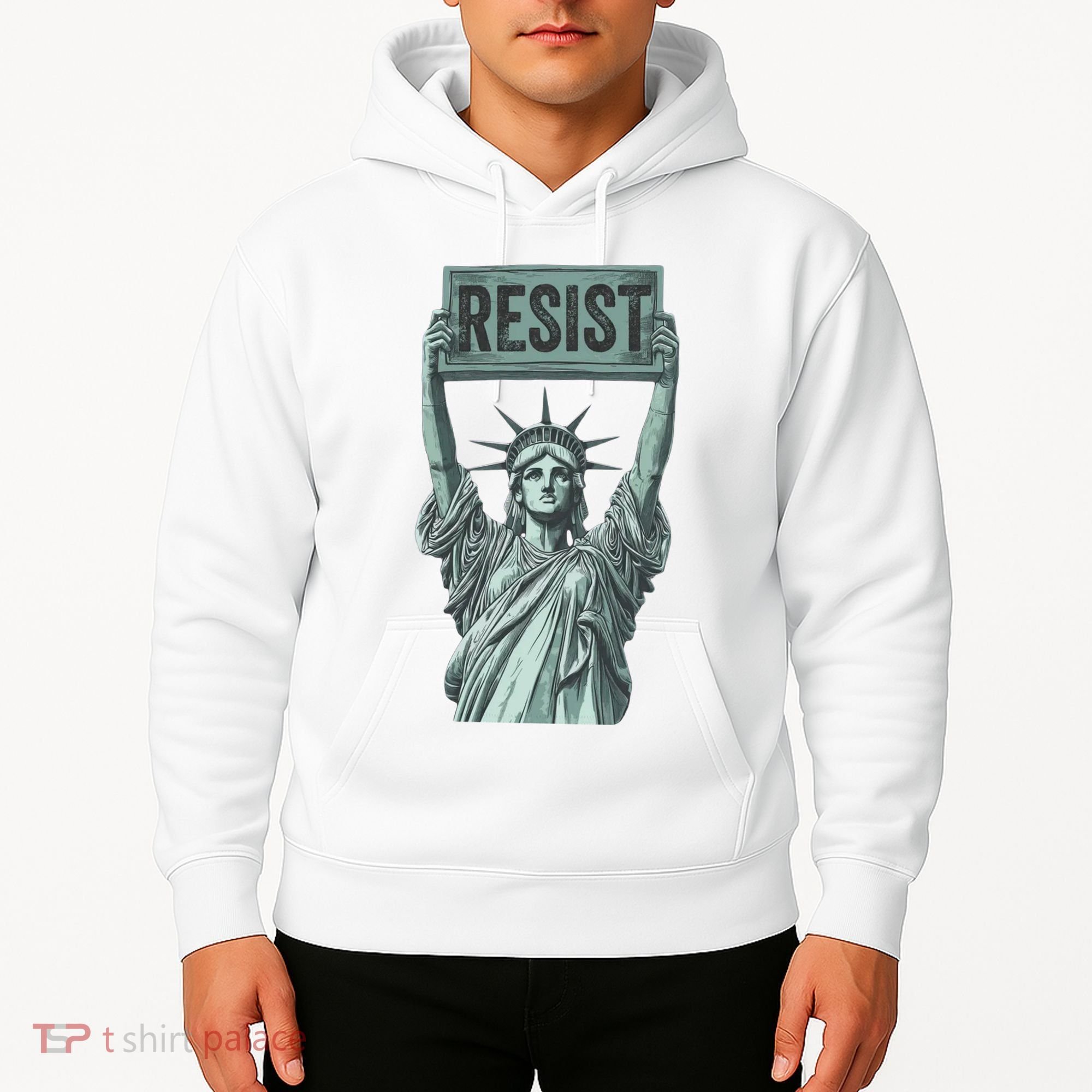 Resist Protest Statue Of Liberty Hoodie