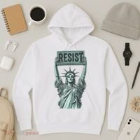 Resist Protest Statue Of Liberty Hoodie thumb 3