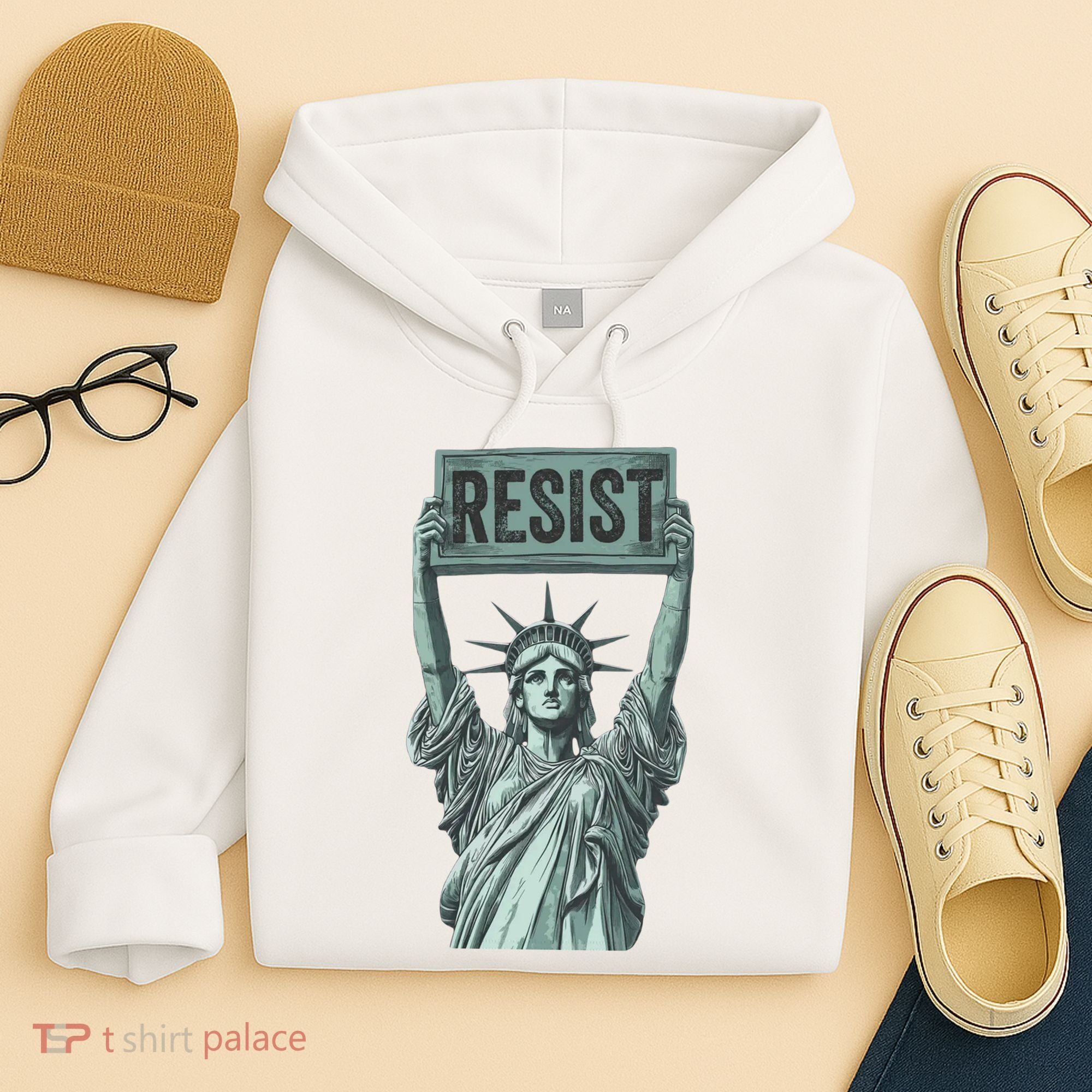 Resist Protest Statue Of Liberty Hoodie