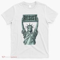 Resist Protest Statue Of Liberty T-Shirt thumb 0