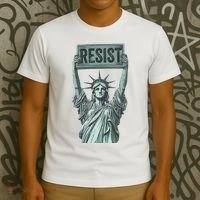 Resist Protest Statue Of Liberty T-Shirt thumb 3