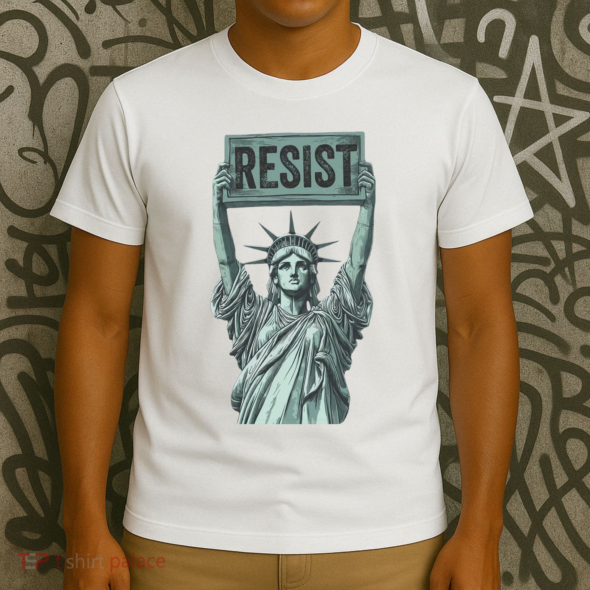 Resist Protest Statue Of Liberty T-Shirt