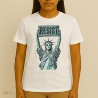 Resist Protest Statue Of Liberty T-Shirt thumb 4