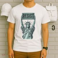 Resist Protest Statue Of Liberty T-Shirt thumb 6