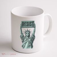Resist Protest Statue Of Liberty Coffee Mug thumb 1